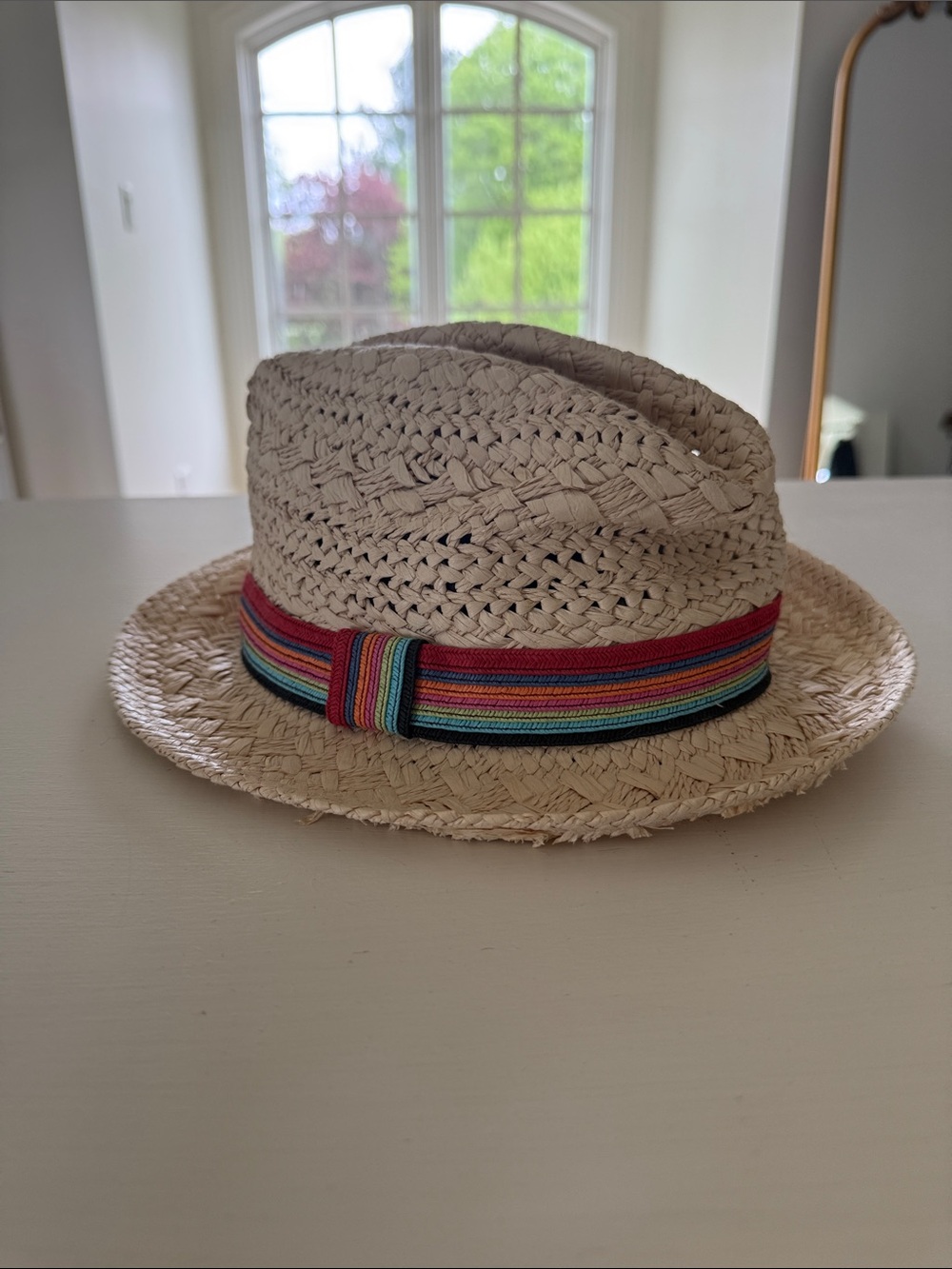 Fedora multi stripe hat for Summer!